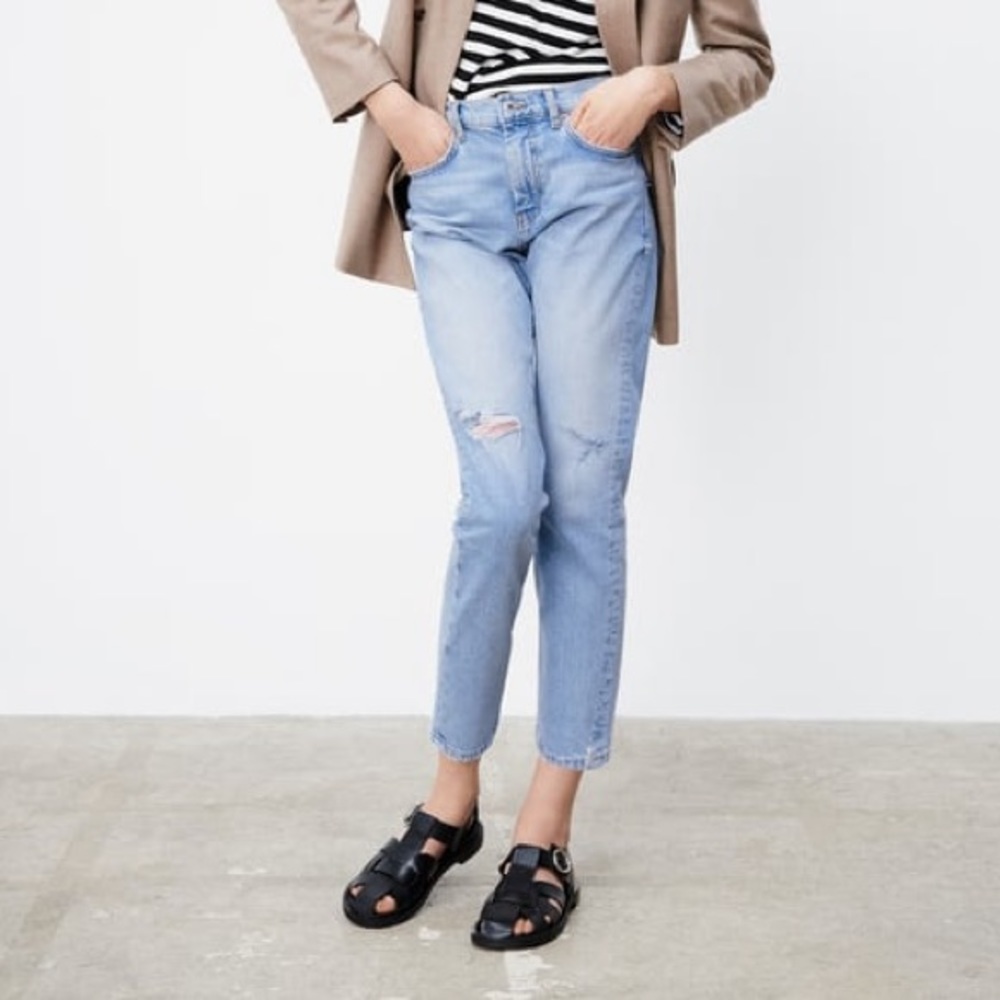 ZARA THE NEW SLIM CROPPED JEANS